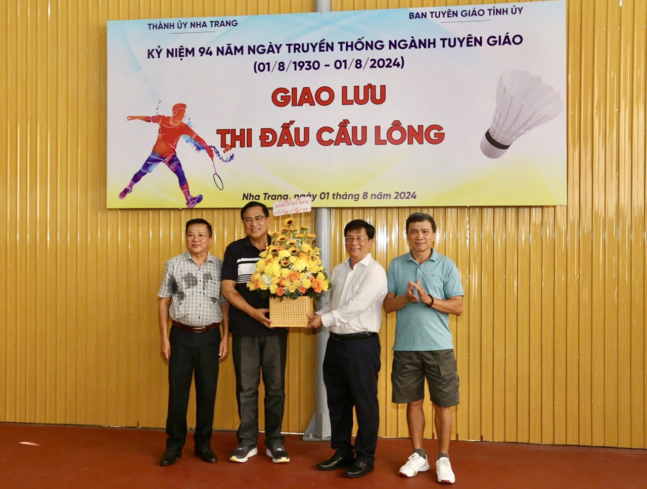 Sôi nổi Giải cầu lông kỷ niệm 94 năm Ngày truyền thống ngành Tuyên giáo của Đảng
